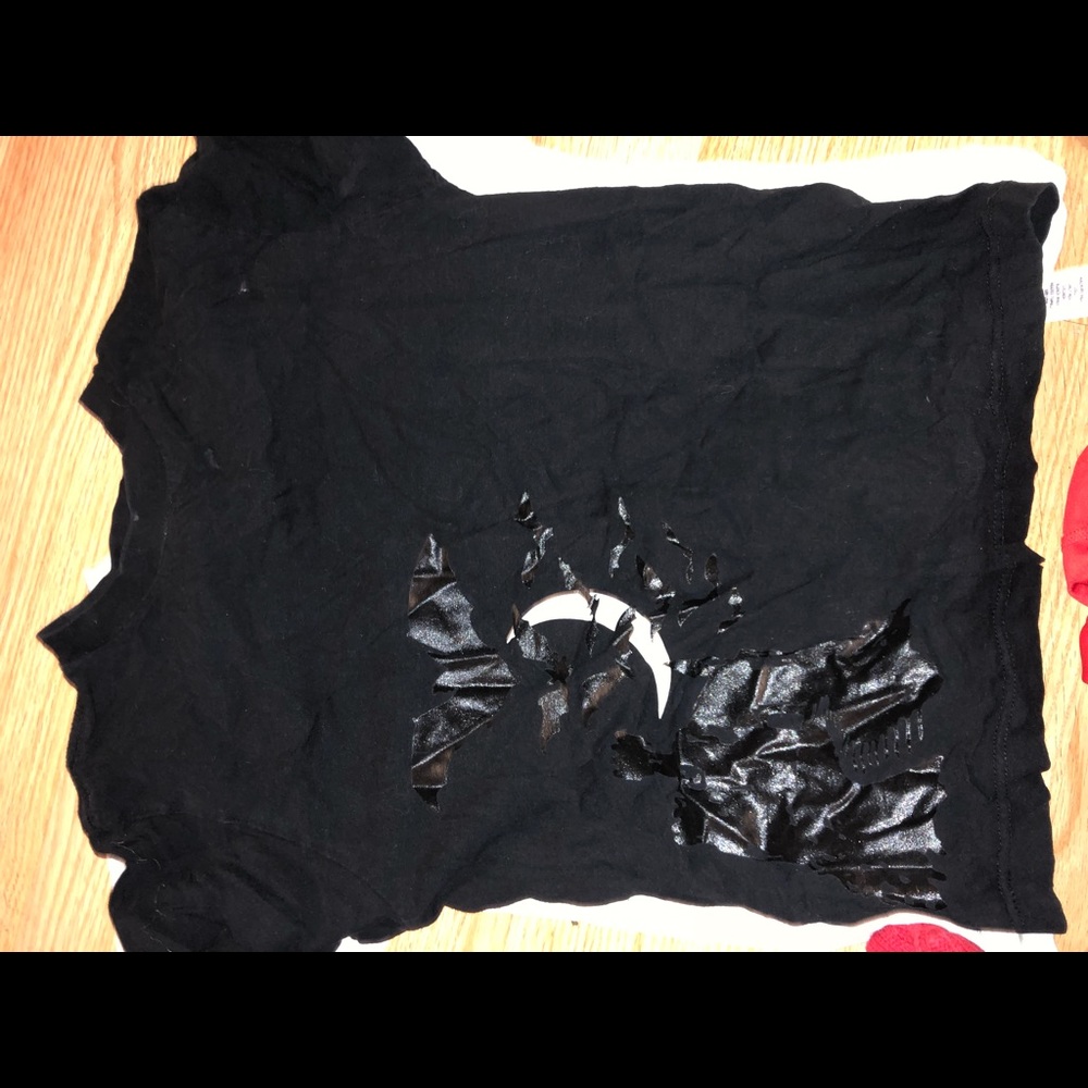A black bat & moon halloween shirt